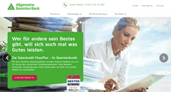 Desktop Screenshot of abkbank.de
